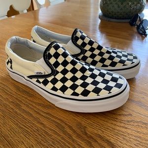 checkered vans size 8